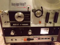 AKAI X-1800SD REEL TO REEL PINCH ROLLER WITH COVER AND AND SPEED ADAPTER