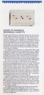 Sound of the metal tape recording (Nakamichi) VS Hi-Res audio (Qobuz). 