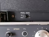 Revox REEL SIZE switch