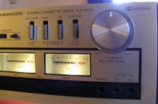 Analog Stereo Open Reel Tape Deck Recorder VU Meter Closeup #818350