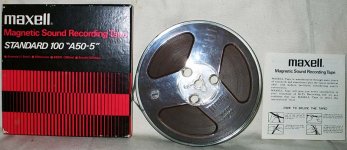 Maxell 35-180 / 50-120 reel to reel tape - LOT of 7 Photo #3048071